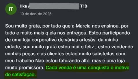 Print de depoimento de argilheira 1